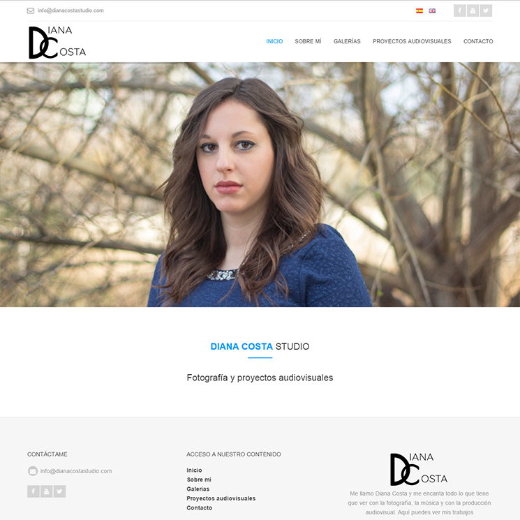 Página web Diana Costa Studio